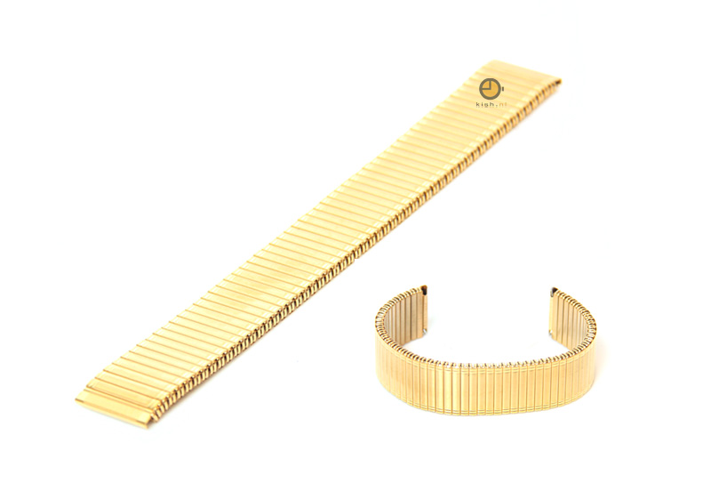 Uhrenarmband 18mm Gold Edelstahlzugband