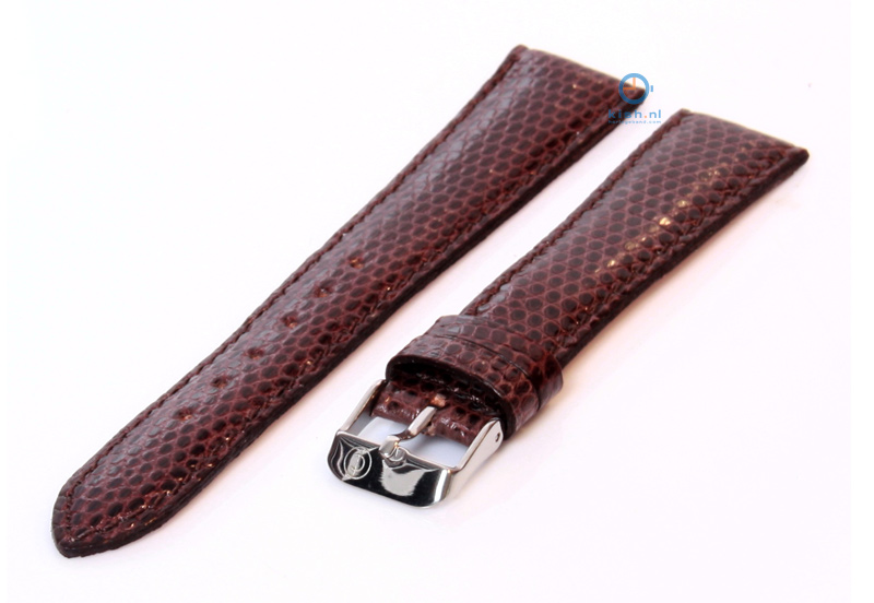 Uhrenarmband 18mm Dunkelbraun Eidechsenleder