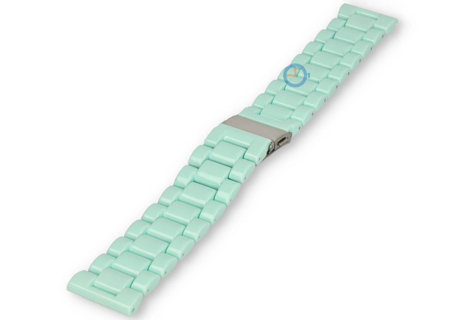 Kunststoff Uhrenarmband 22mm - minze grün