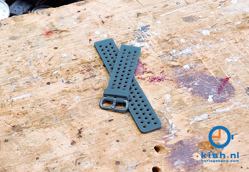 Fitbit Versa horlogeband perforated donkergrijs (L)