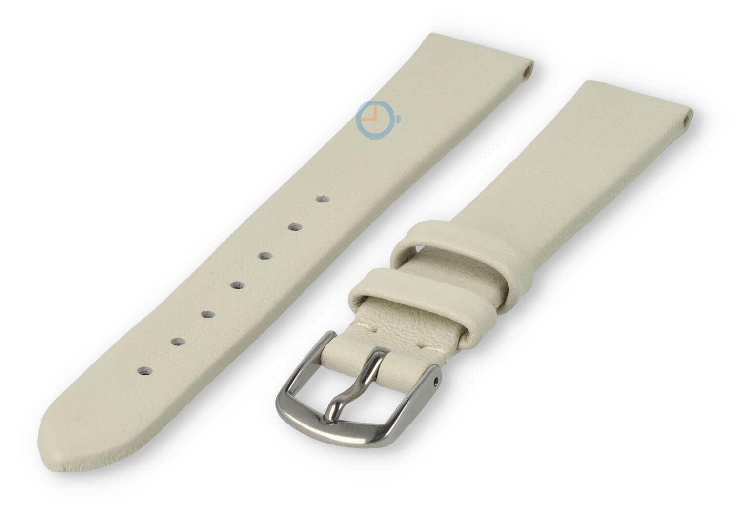 Nahtloses und glattes Uhrenarmband 12mm - creme