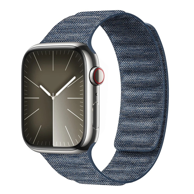 Denim Nylon Magnetic Band - Apple Watch 45mm - blue