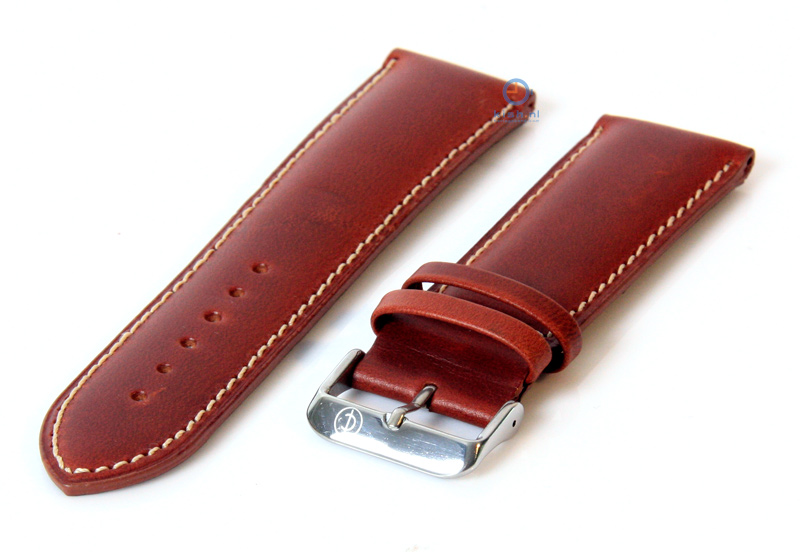 Uhrenarmband 24mm havanabraun Leder
