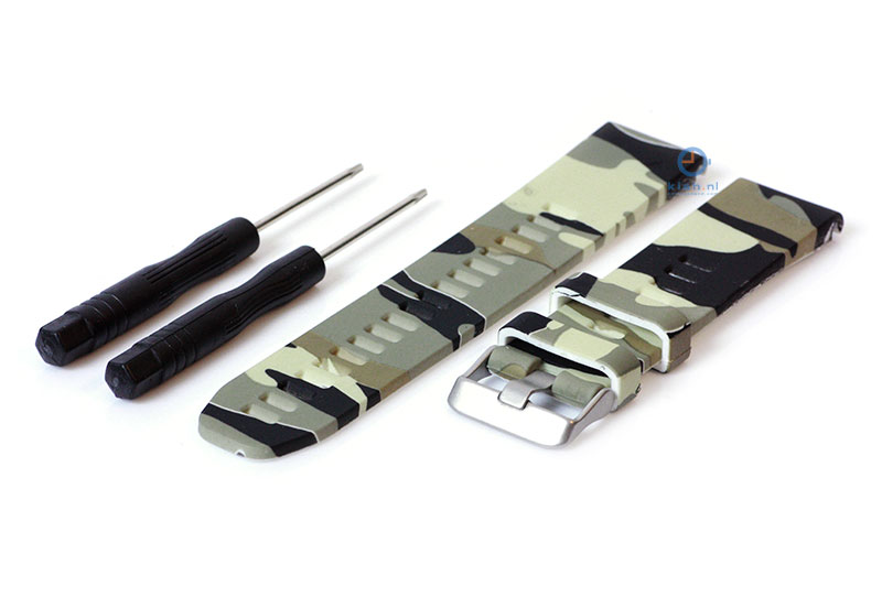 Ersatzarmband fÃ¼r Garmin Fenix 5/6/7 Armee - grÃ¼n