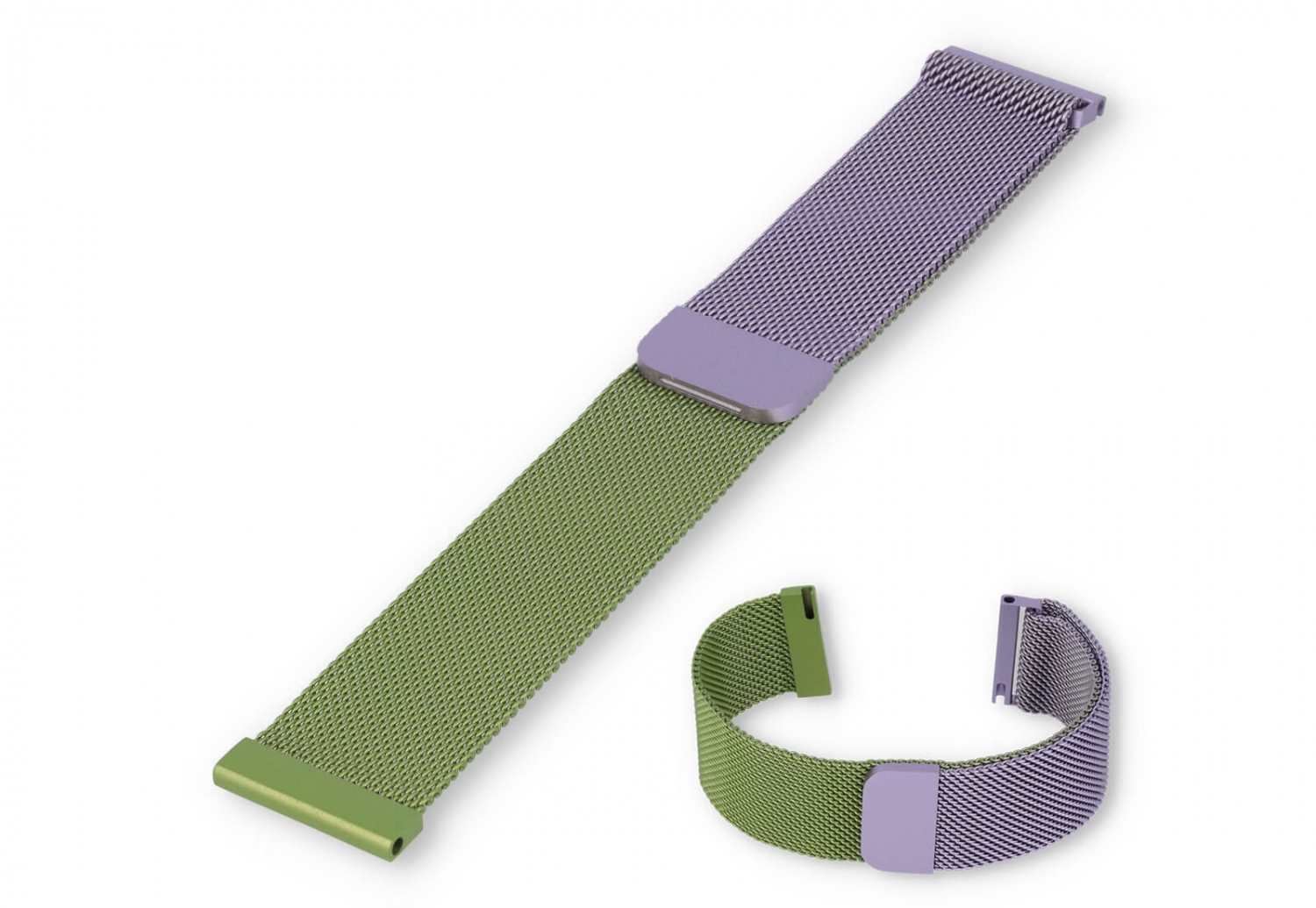 Mailänder 20mm Uhrenarmband - Lila/grün