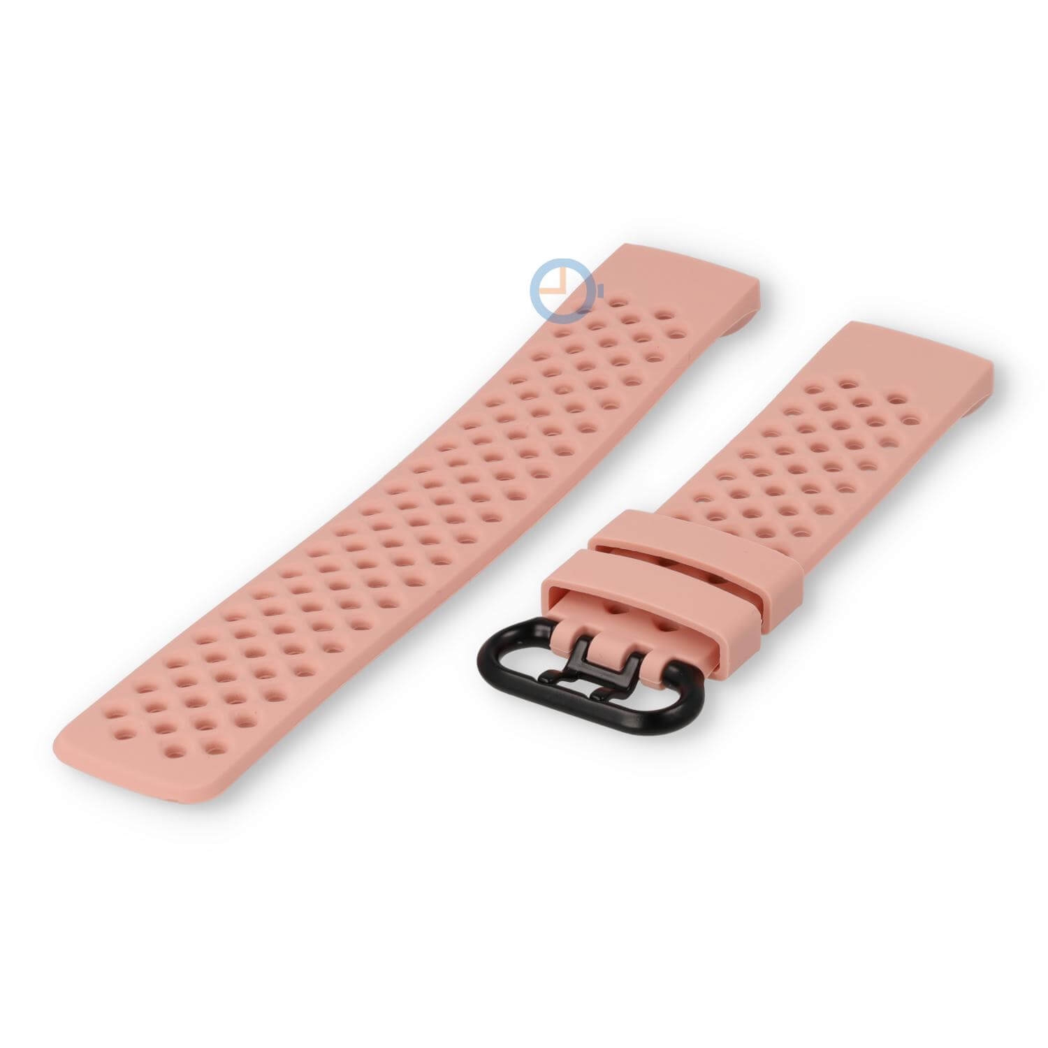 Fitbit Charge 3 perforated Uhrenarmband rosa - Größe: L