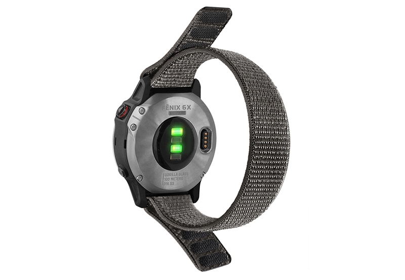 Garmin Fenix 5X/6X/7X horlogeband nylon donkergrijs