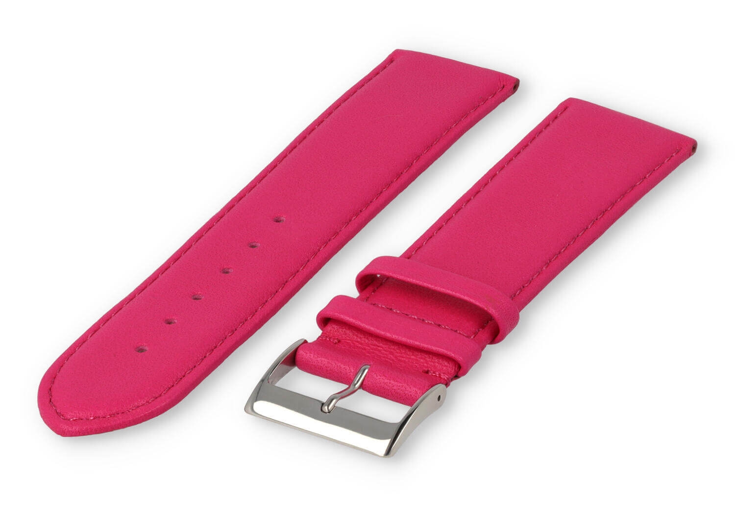 XL glatt Lederband - 26mm - rosa