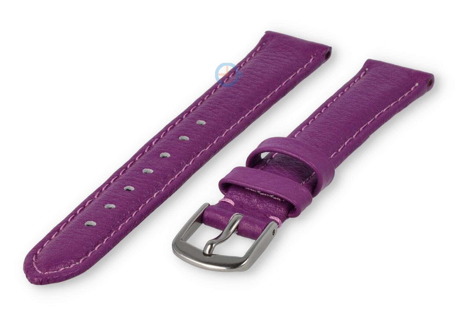 14mm Uhrenarmband glatt Leder - lila