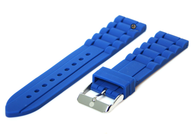 Silikon Uhrenarmband 22mm Blau