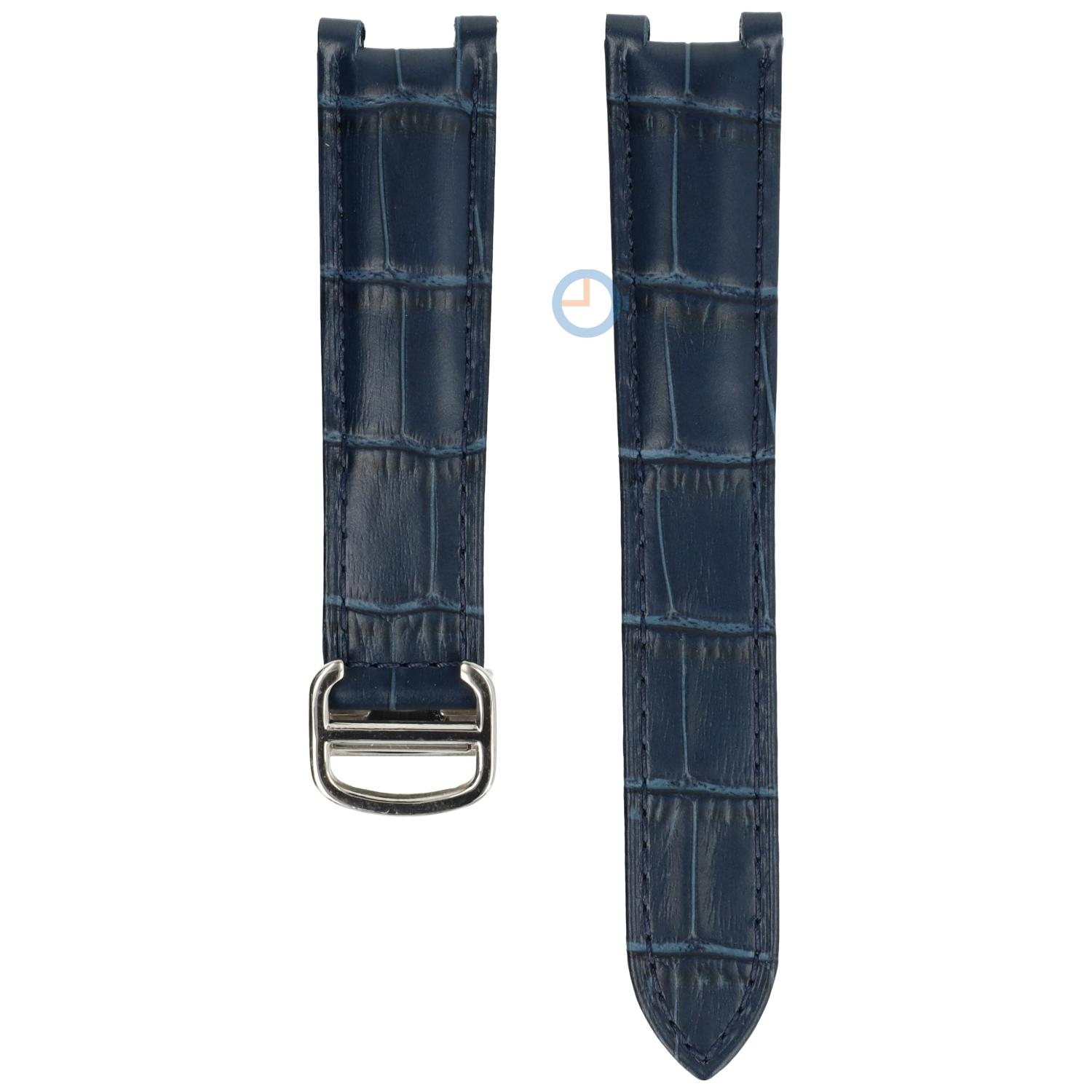 Uhrenarmband Cartier Pasha - 18/10 - blau mit silber