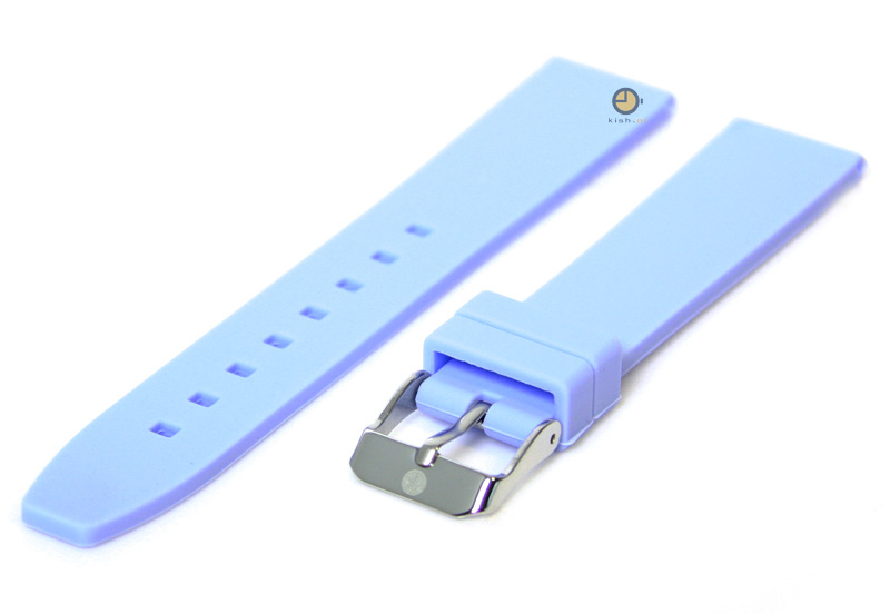 Uhrenarmband 16mm Hellblau Silikon