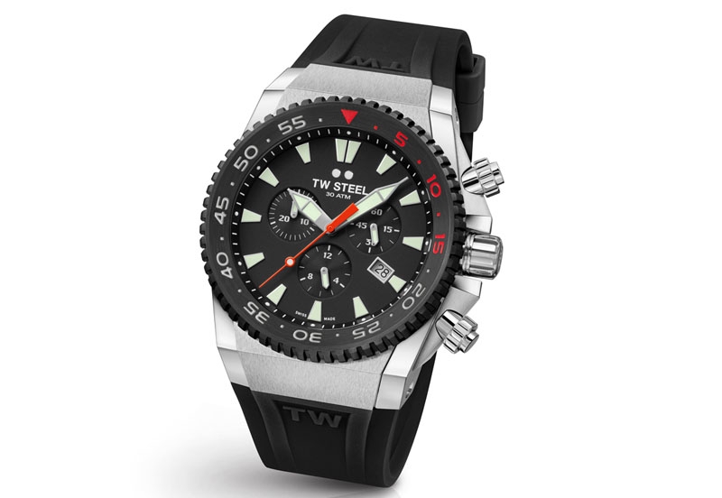 TW Steel Ace Diver ACE401 Uhrenarmband schwarz - 26 mm