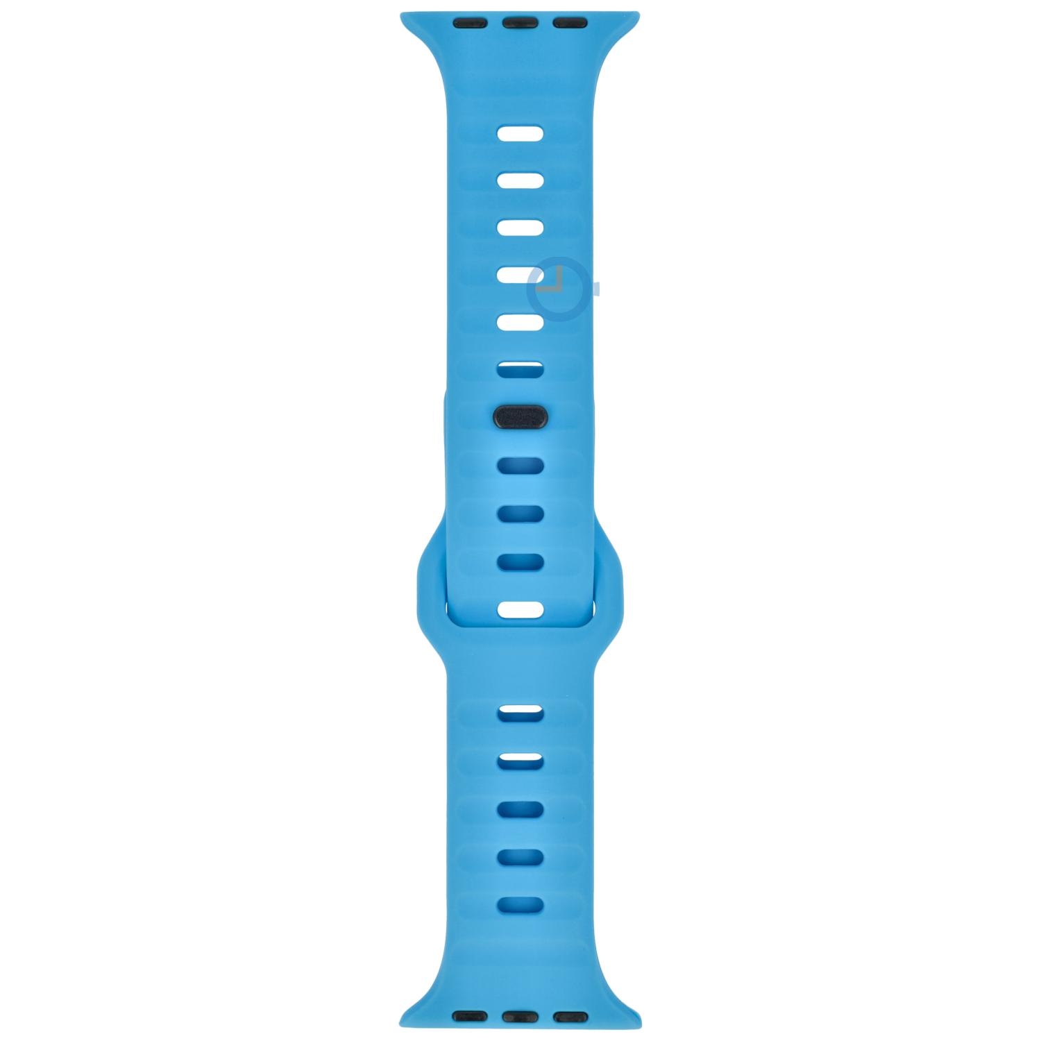 Silikon Uhrenarmband Apple Watch 45mm - hellblau