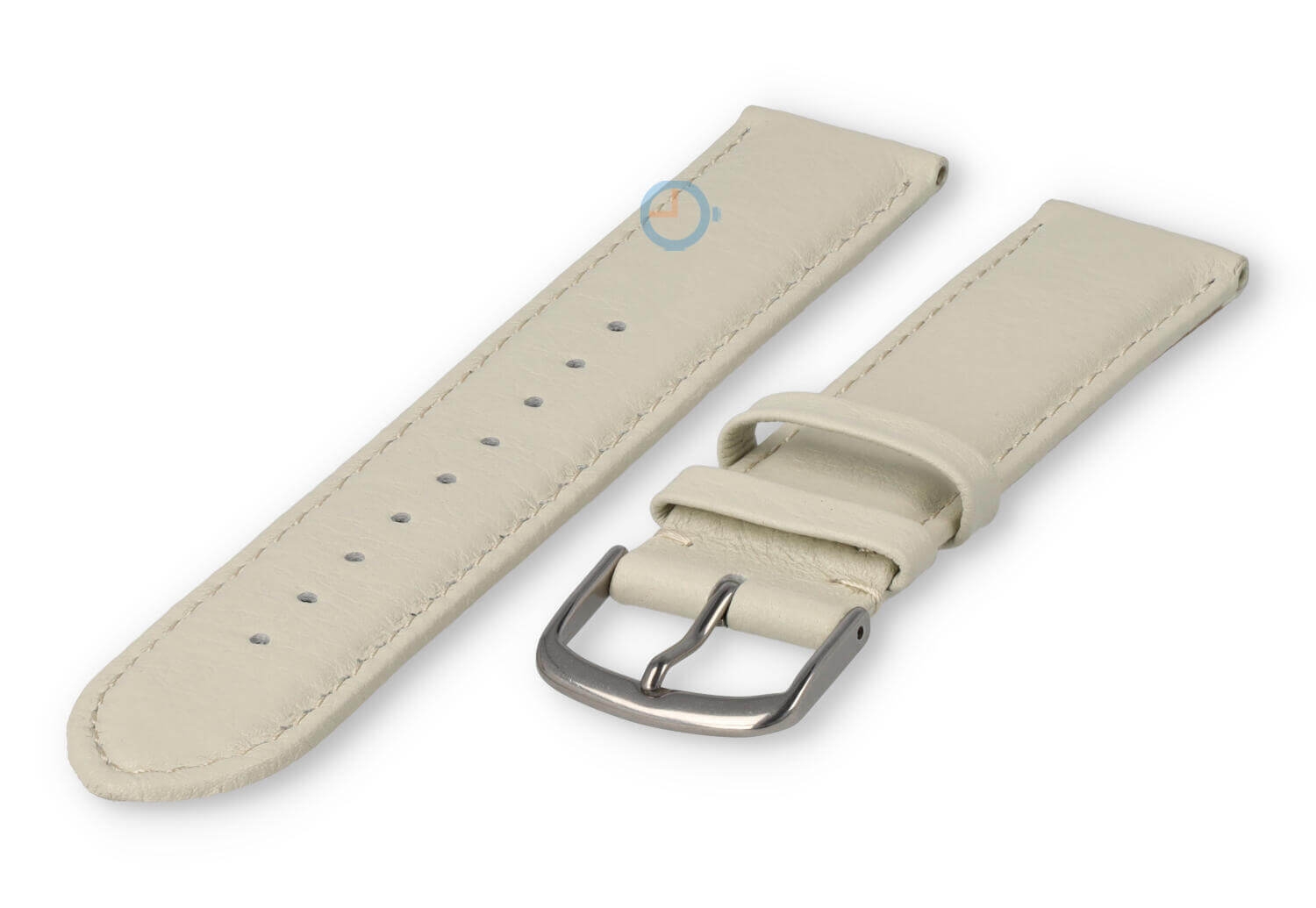 20mm Lederband mit Naht - sand