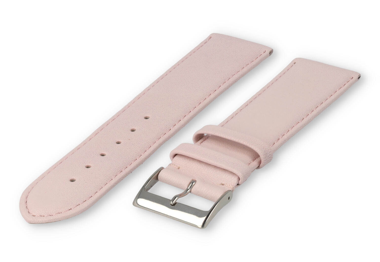 XL glatt Lederband - 26mm - pastellrosa