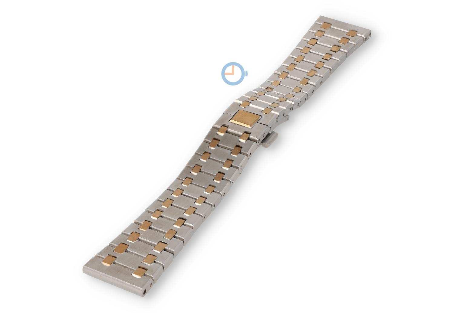 22mm Stahl Uhrenarmband silber/roségold - Audemars Piguet look
