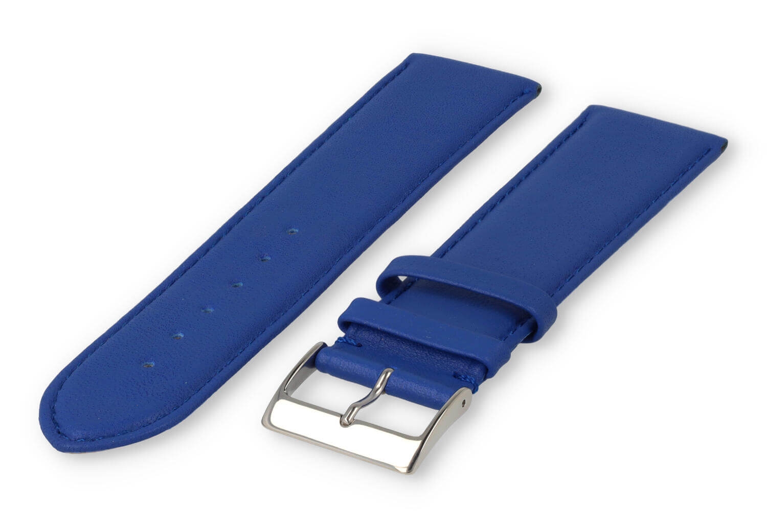 XL glatt Lederband - 26mm - königsblau
