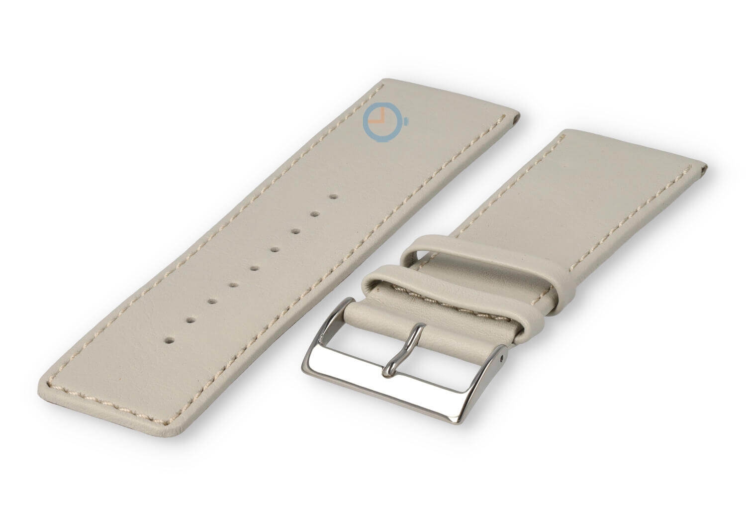 30mm Uhrenarmband glatt Leder - sand