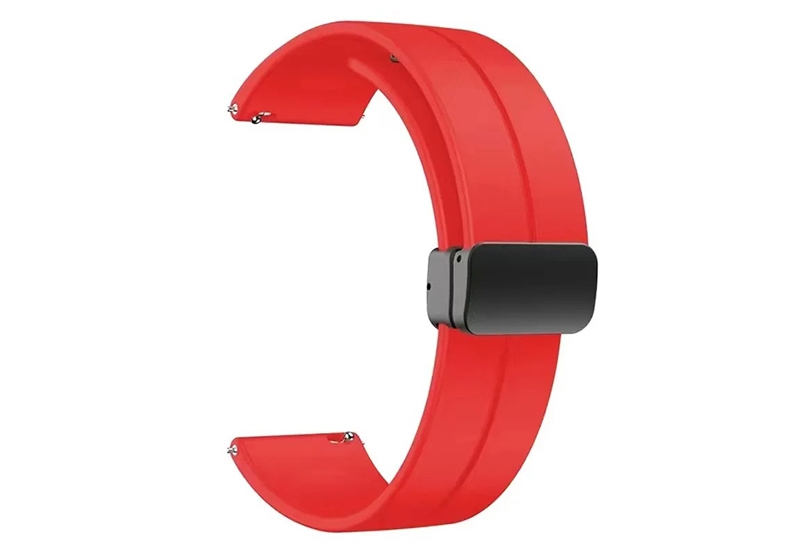 Silikon Uhrenarmband 18mm - rot