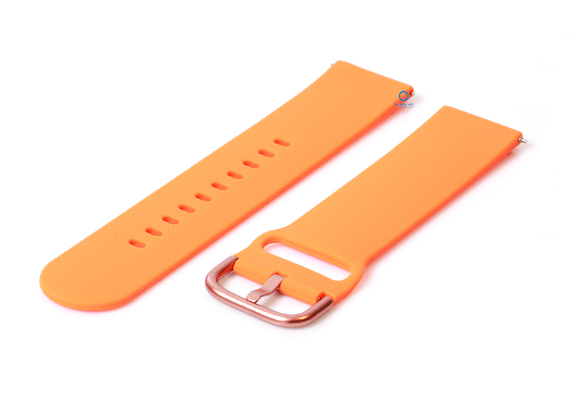 Uhrenarmband 20mm orange Silikon