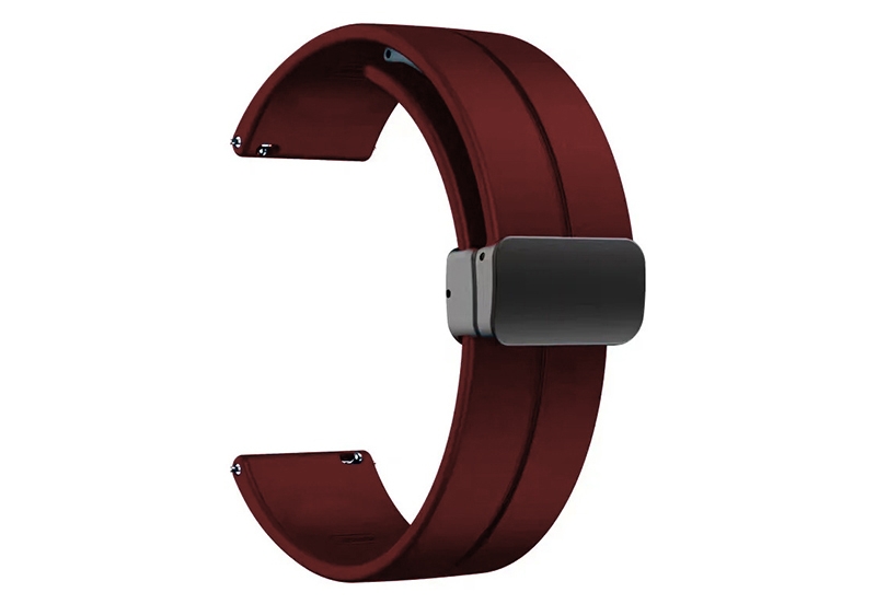Silikon Uhrenarmband 22mm - Bordeaux