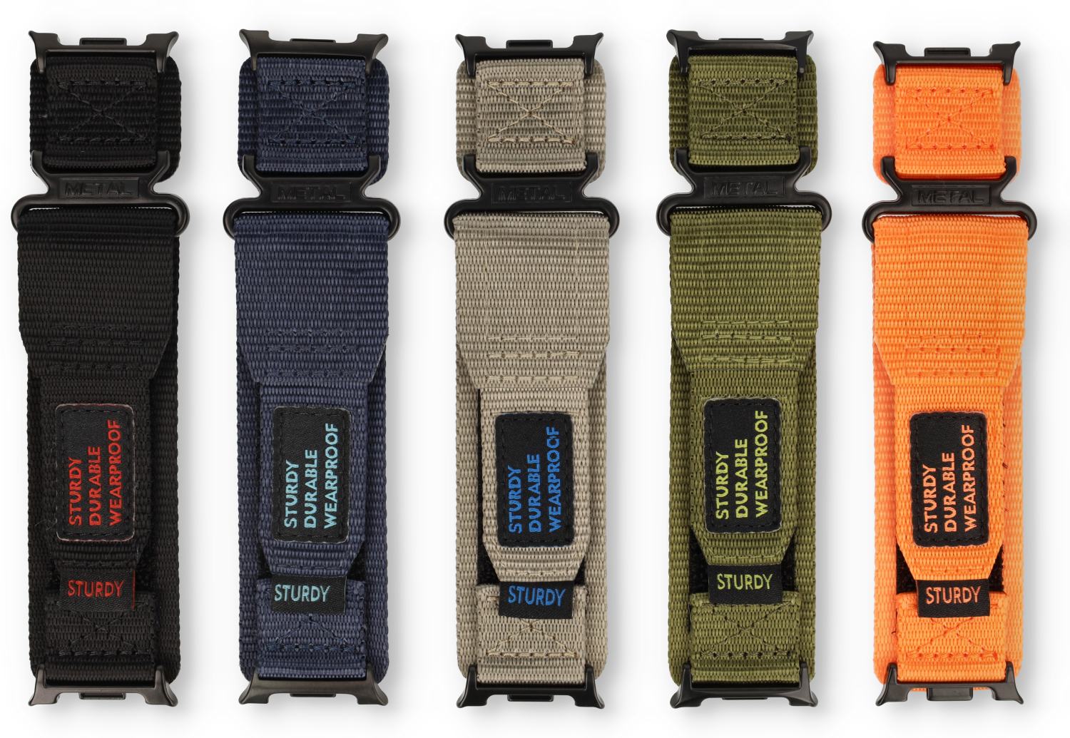 Samsung Galaxy Watch 8 44mm nylon uhrenarmband - orange