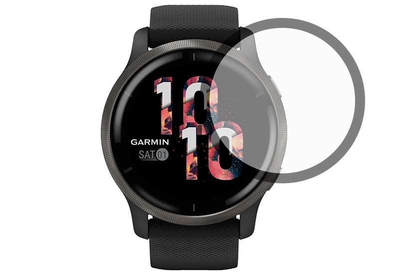 Garmin Venu 2 Displayschutzfolie - GEWÃ–LBT