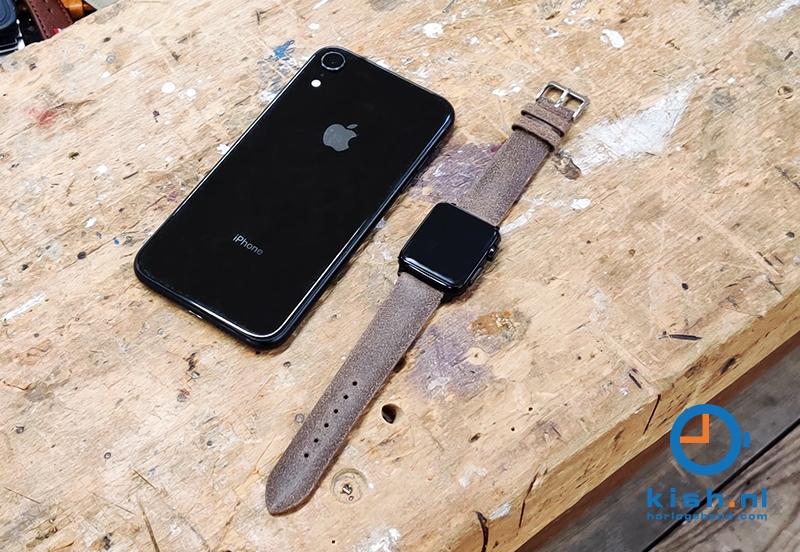 Apple Watch bandje vintage leer bruin - 38/40/41mm
