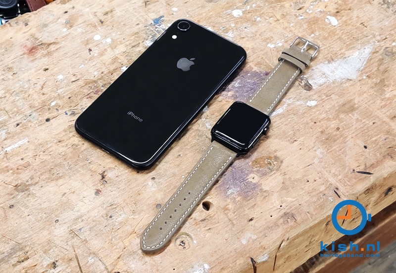 Apple Watch bandje kalfsleer bruin - 42/44/45mm