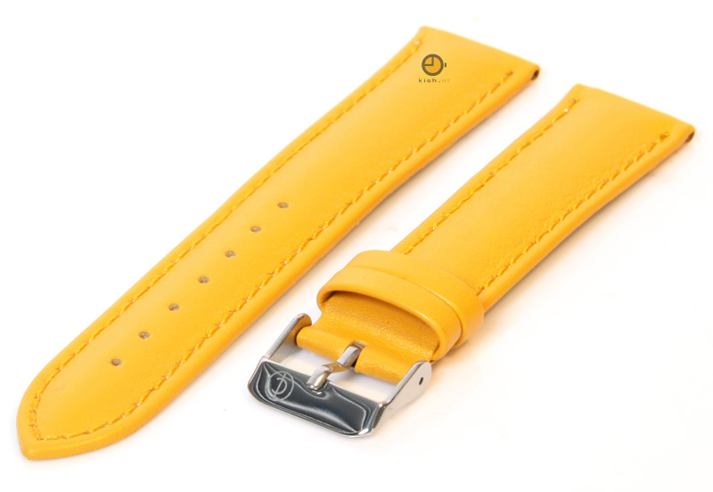 Uhrenarmband 18mm Gelb Kalbsleder