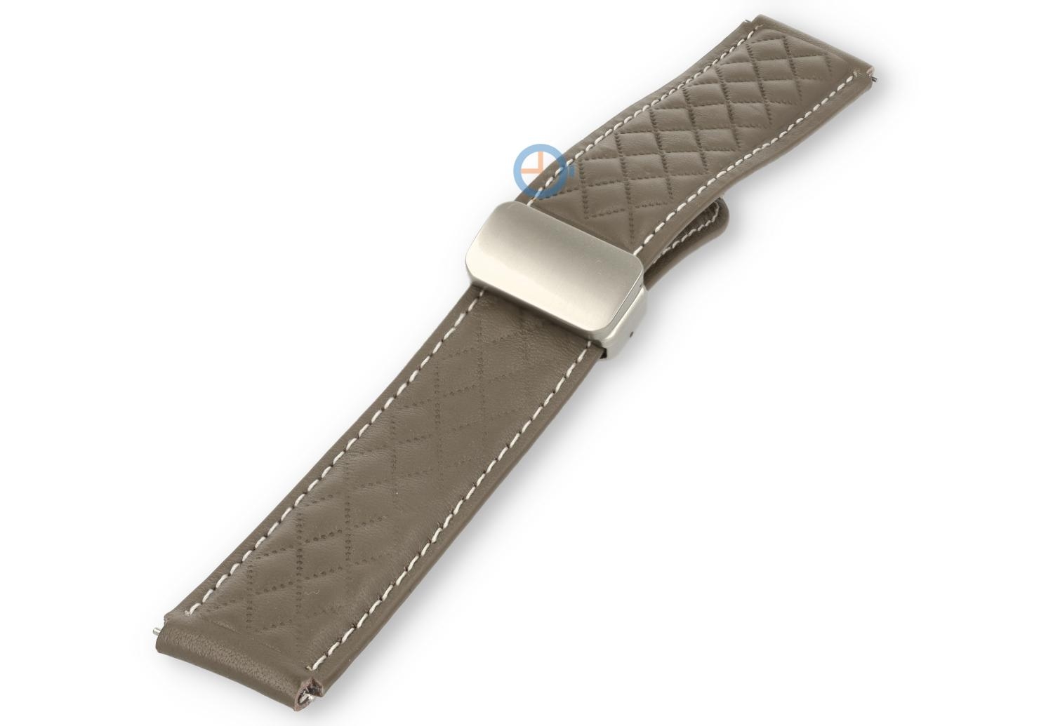 Magnet Uhrenarmband Luxus Leder - 18mm - taupe