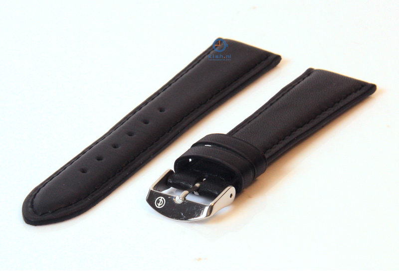 Uhrenarmband 18mm schwarz Kalbsleder