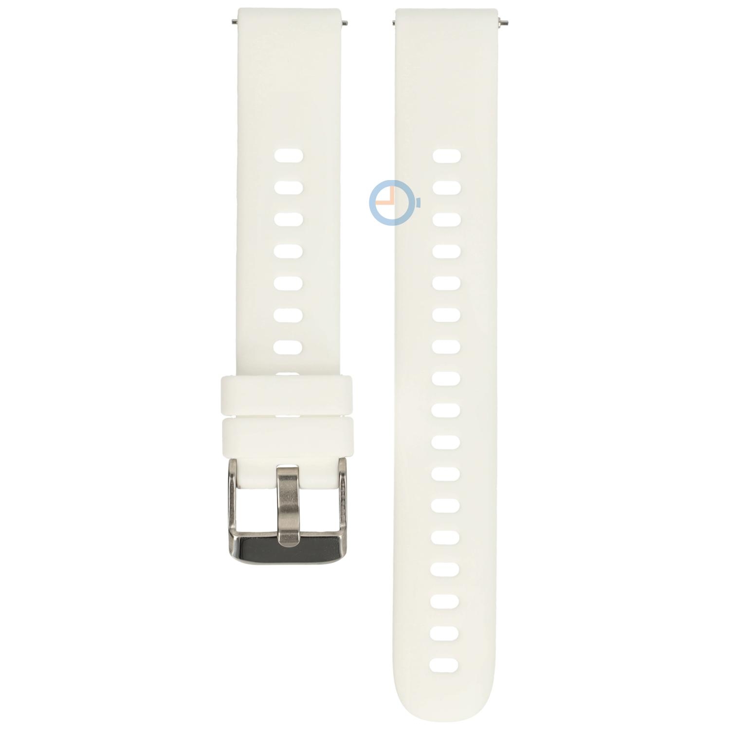 16mm Silikon Uhrenarmband - weiß