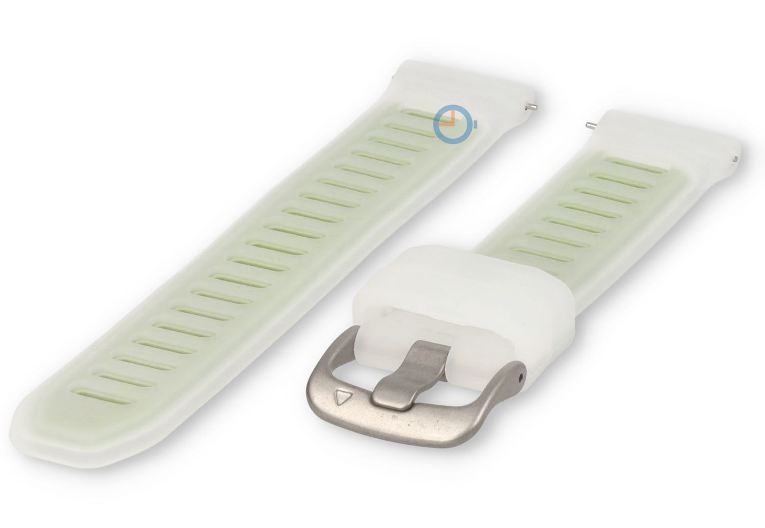 18mm Uhrenarmband Garmin Forerunner 255s - transparent/grün