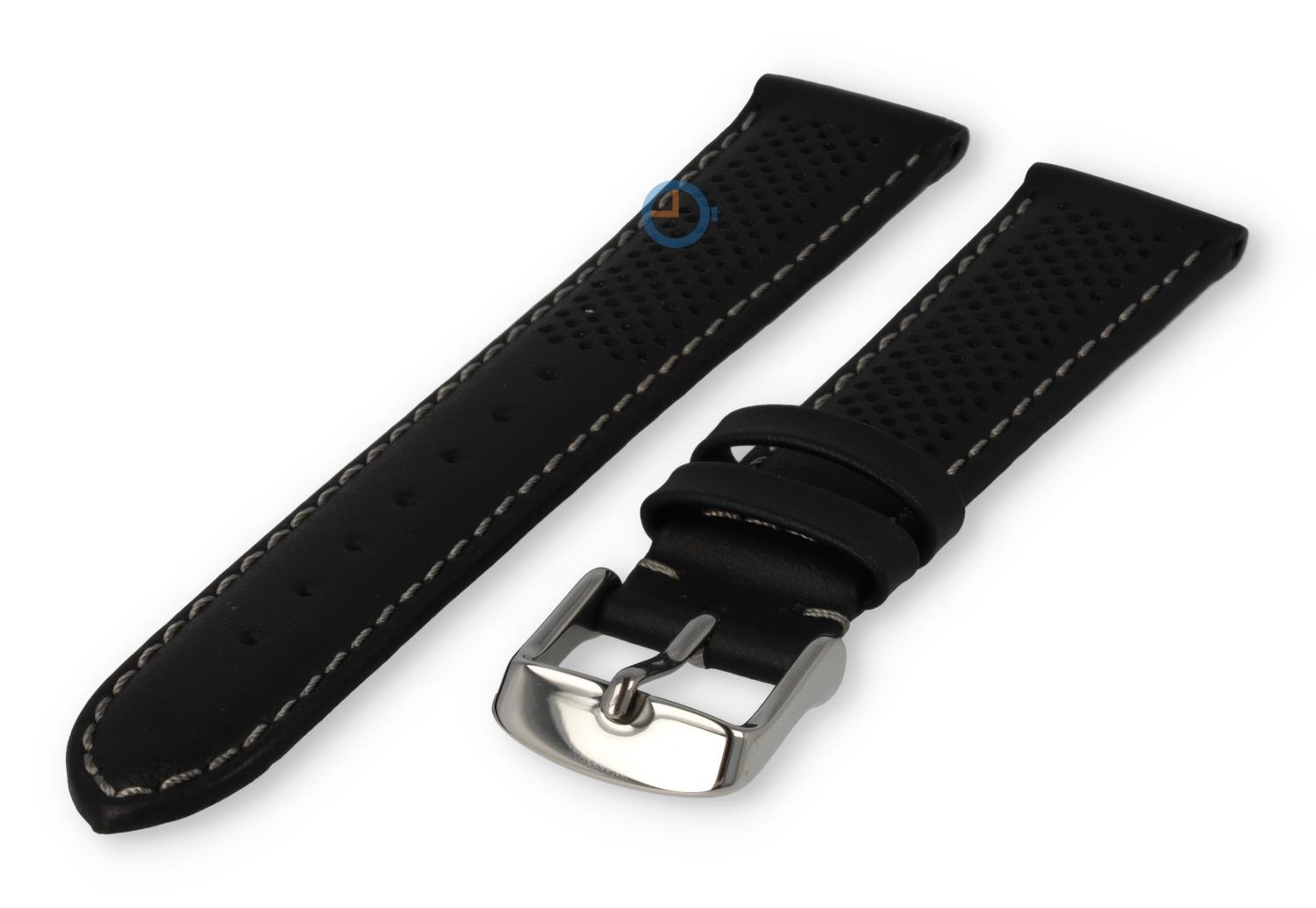 20mm hybrid Band - schwarz mit grau