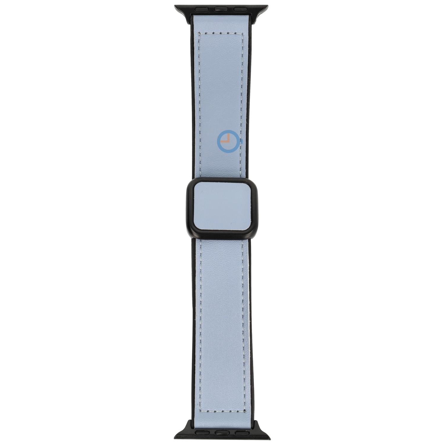 Luxus Leder band Apple 41mm - Light blue