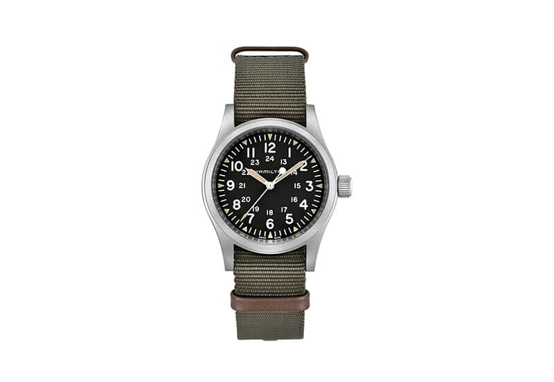 Hamilton horlogeband H69439931 - groen nylon