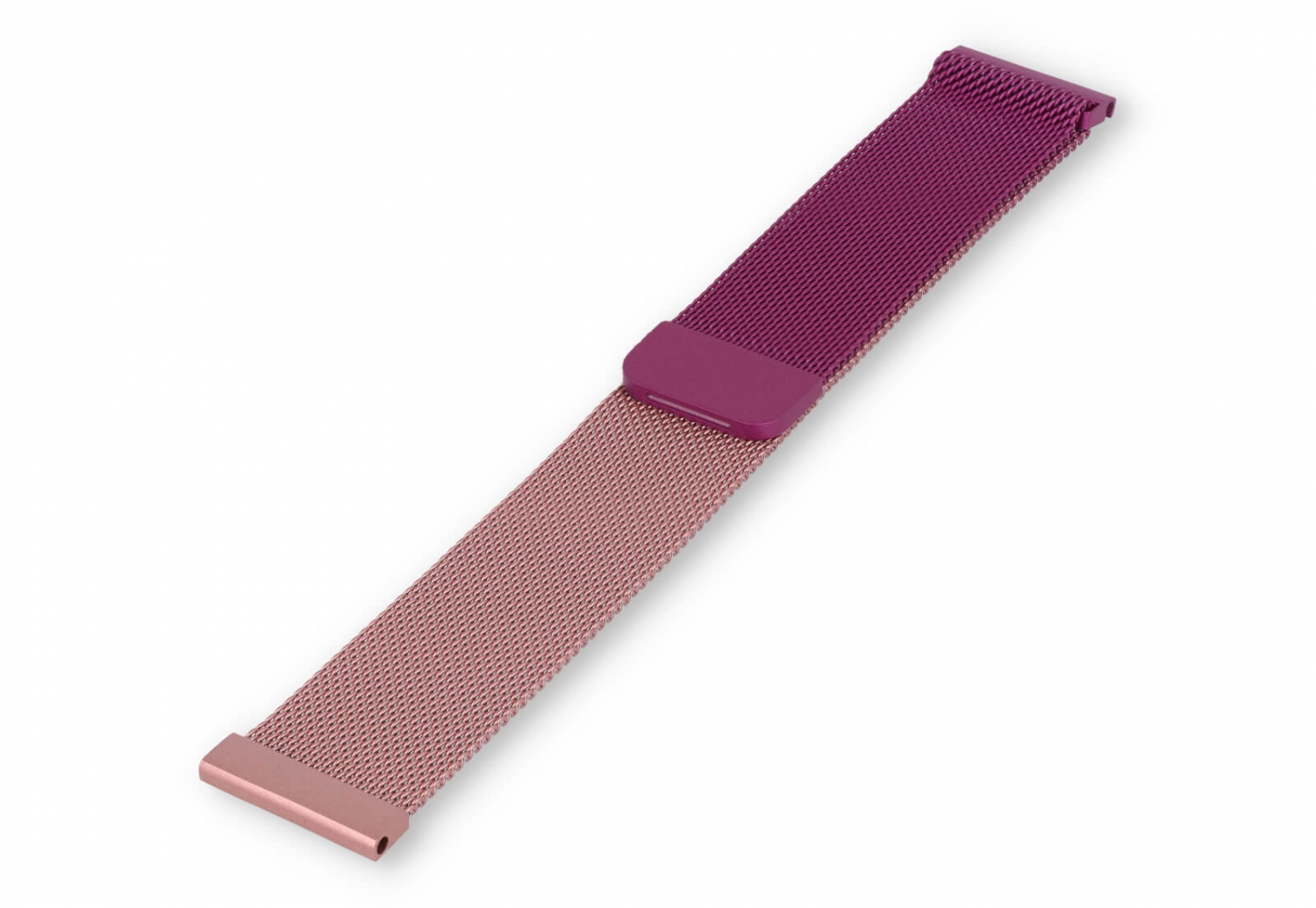 Milanese 22mm horlogeband - Roze