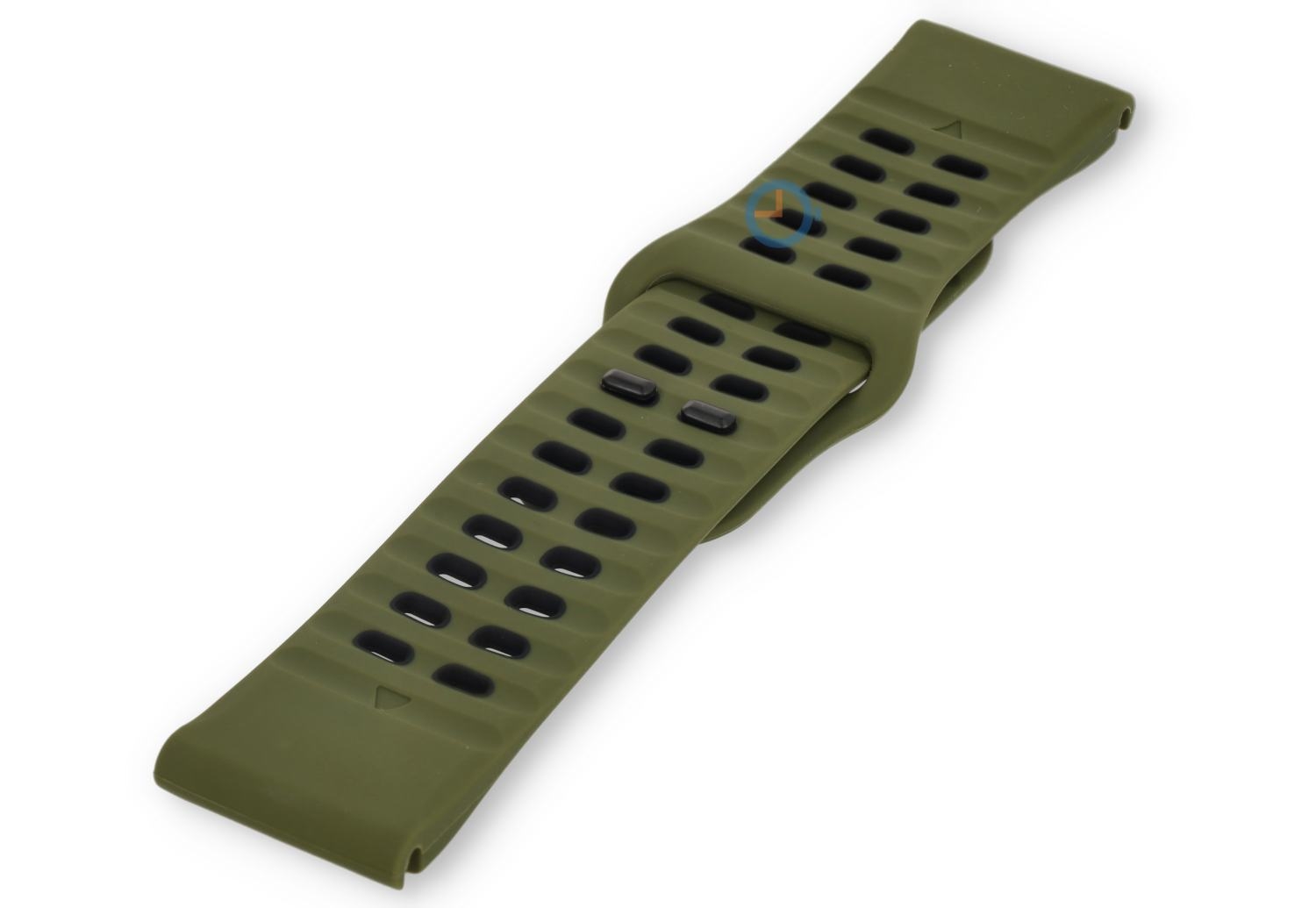 LuftdurchlÃ¤ssiges Uhrenarmband aus Silikon - 26mm - green/black