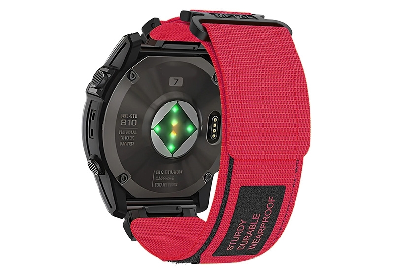 Garmin Fenix 8 - 51mm Nylon-Armband 26mm - rot