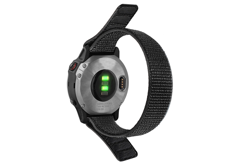 Garmin Fenix 5X/6X/7X horlogeband nylon zwart