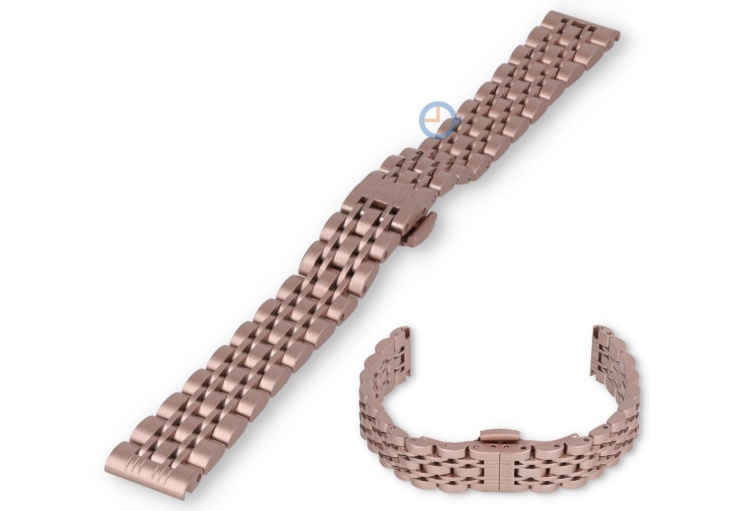 14mm Rolex Jubilee Uhrenarmband - rosa Stahl