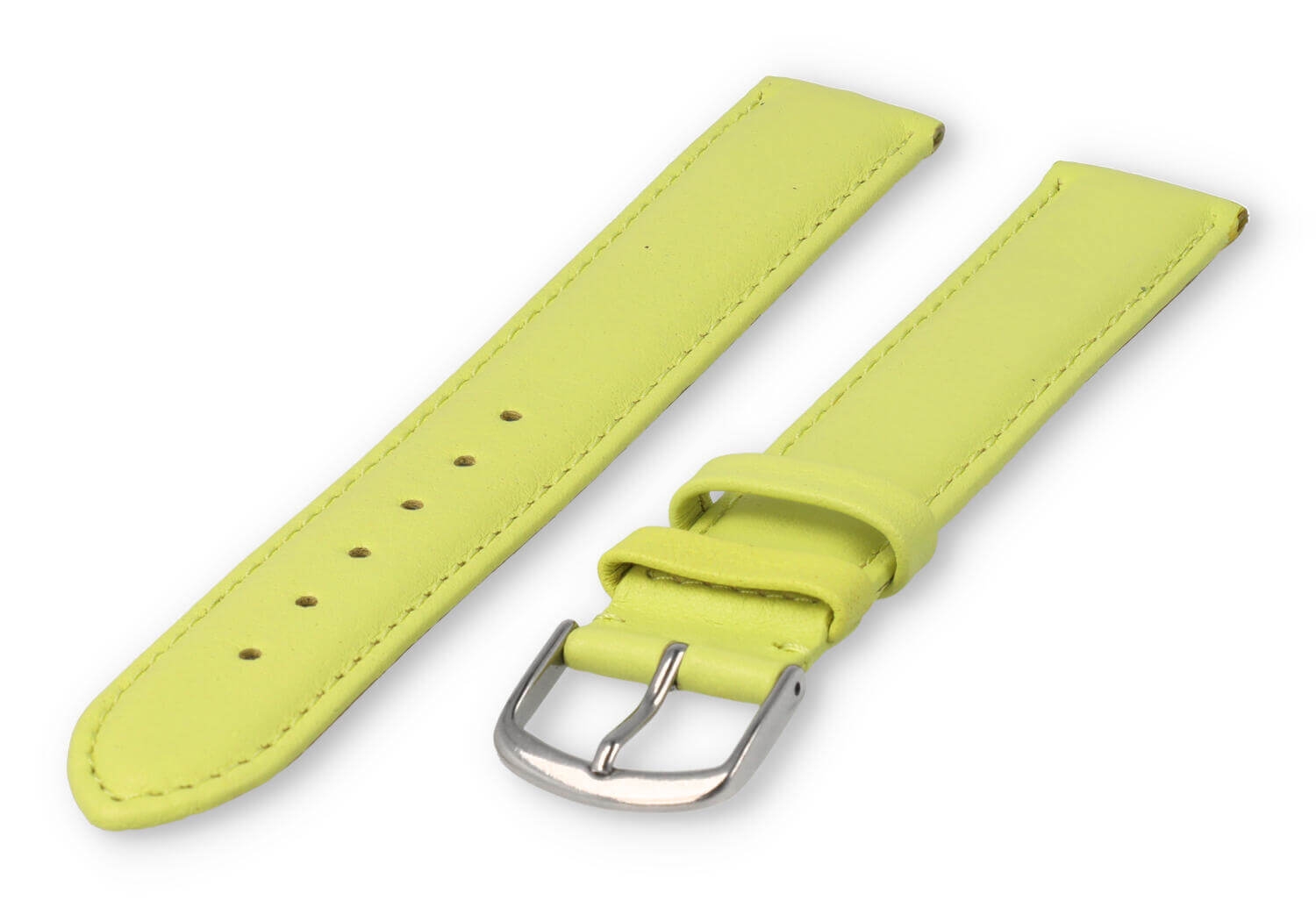 XL glatt Lederband - 18mm - Limette