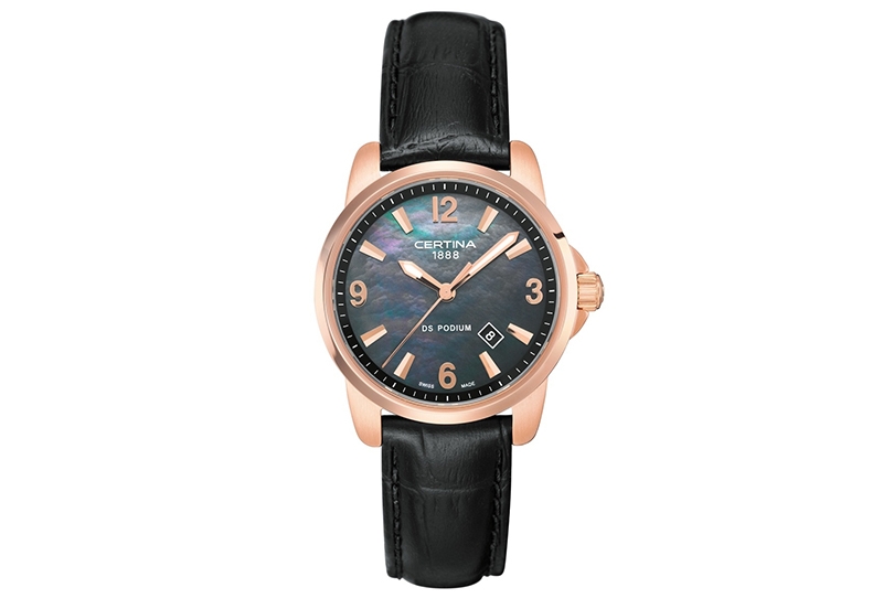 Certina Band C0012103612700A 16/14mm schwarzes Leder