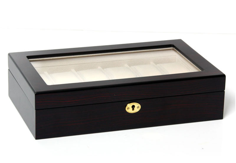 Uhrenbox für 12 Uhren ebony