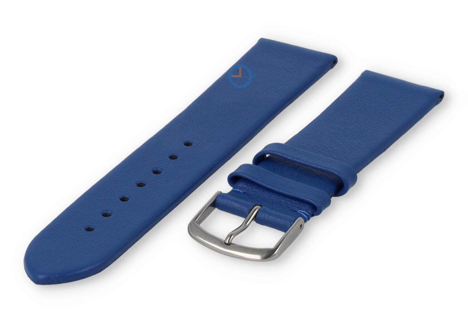 Nahtloses und glattes Uhrenarmband 22mm - königsblau