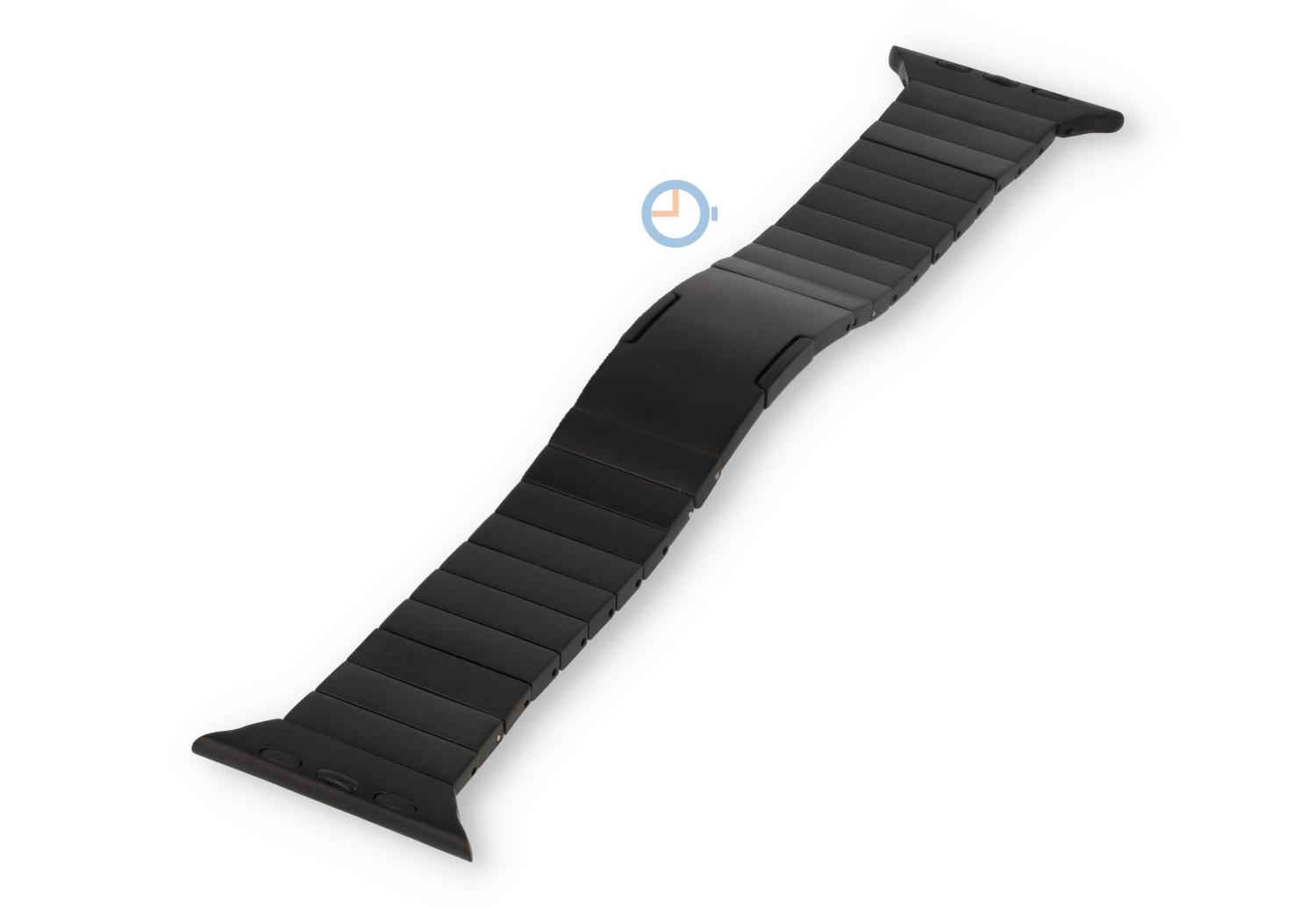 49mm Apple Watch Armband Stahl - schwarz