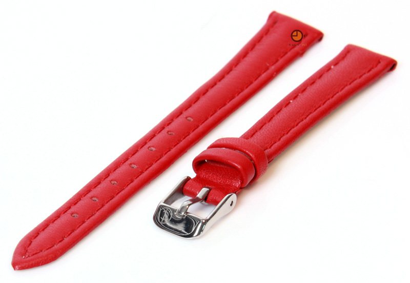 Uhrenarmband 12mm Rot Kalbsleder