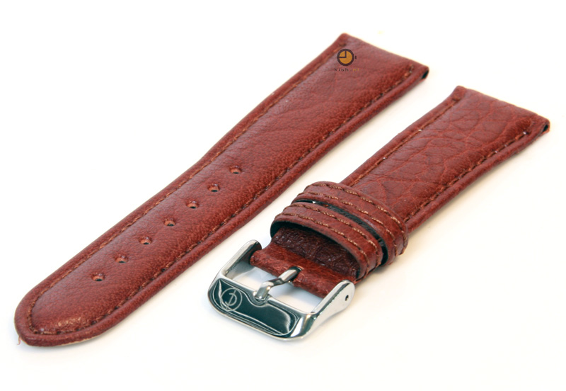 Uhrenarmband 20mm Braun Bisonleder